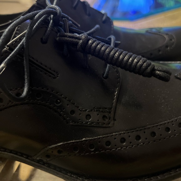 NWOB Clarks Wingtip Full Brogue Black Leather Oxford Men Shoes 11.5M - Picture 10 of 15